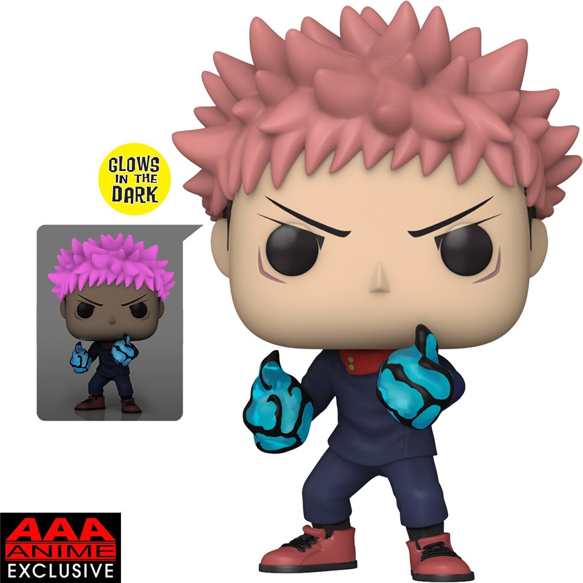 Jujutsu Kaisen Yuji Itadori Divergent Fist Glow-in-the Dark Funko Pop! - AAA Anime Exclusive