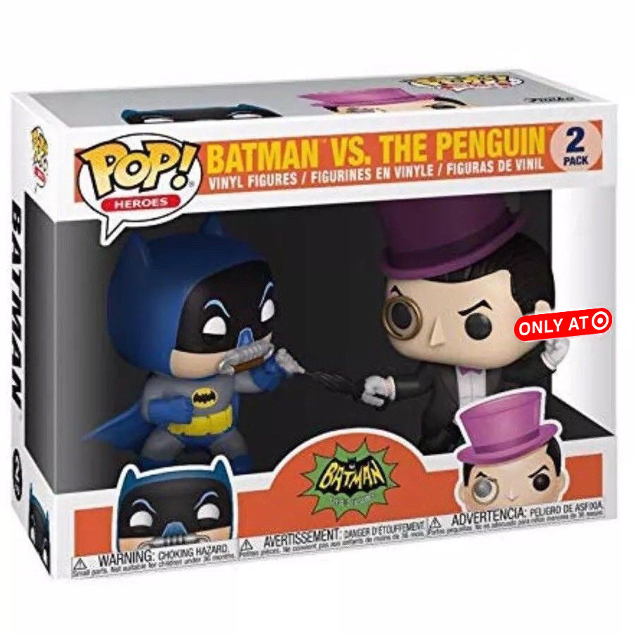 POP! Heroes: Batman (Classic TV), Batman vs The Penguin (2-PK) Exclusive