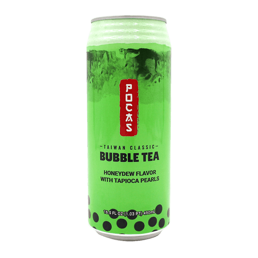 Bubble Tea - Popping Boba - Honeydew with tapioca pearls Tea 490ml