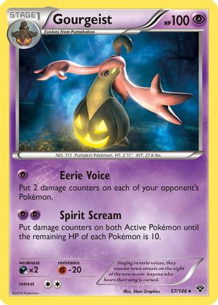 Gourgeist 057/146 - XY Base Set Reverse Holofoil