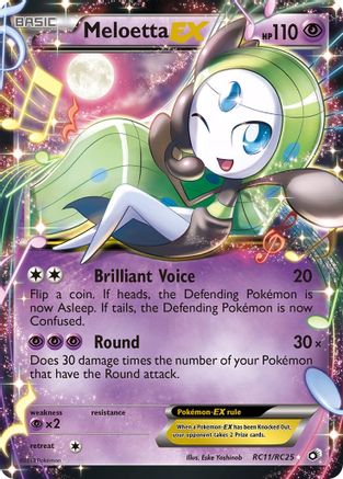 Meloetta EX RC11/RC25 - Legendary Treasures Radiant Collection Holofoil