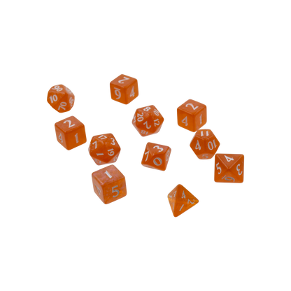 Ultra PRO: 11-Dice Set - Eclipse (Pumpkin Orange)