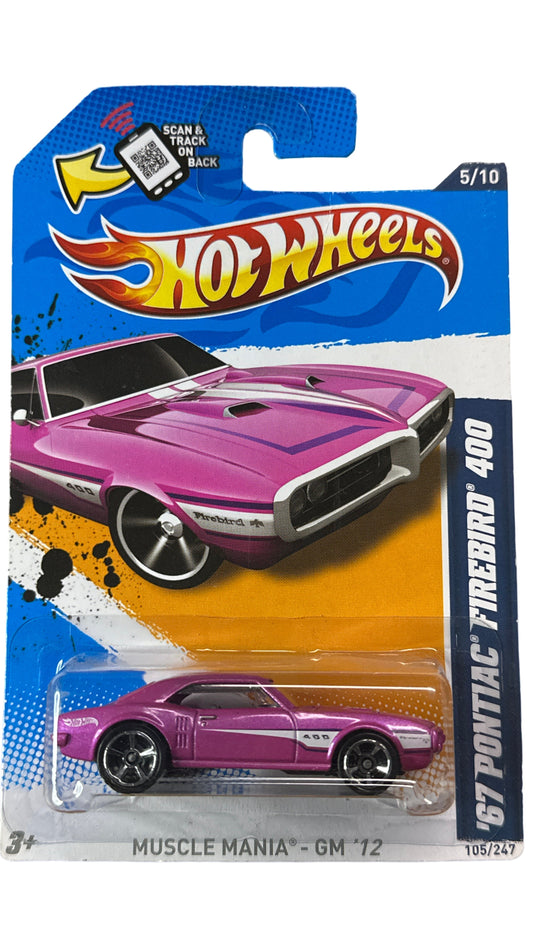 Hot Wheels '67 Pontiac Firebird 400 Pink Muscle Mania - GM 12 105/247