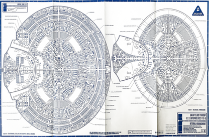 GCS: Posters (USS Enterprise NCC-1701-D), Star Trek Blueprints (Vintage)