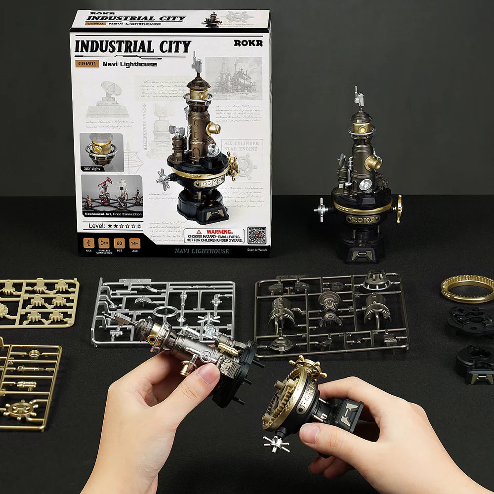ROKR Navi Lighthouse Mechanical 3D Puzzle