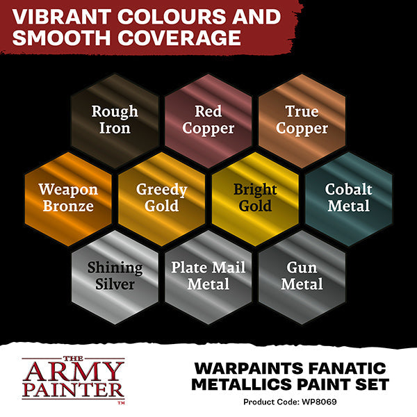 Army Painter Warpaints Fanatic: Metallics Paint Set