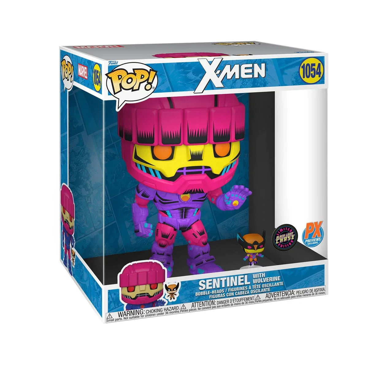 Funko Pop! X-Men Sentinel with Wolverine Jumbo 10-Inch - Previews Exclusive