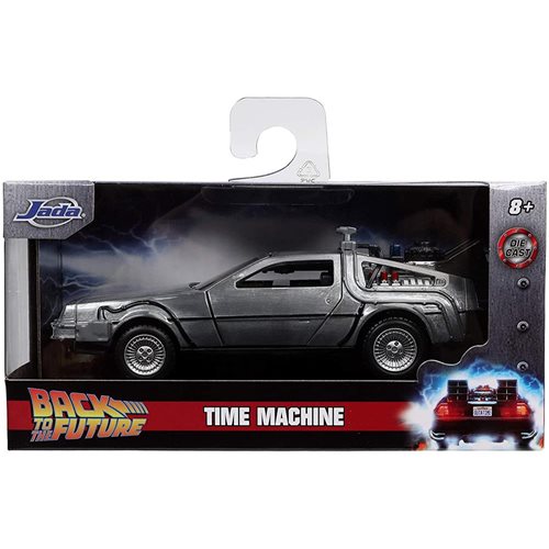 Back to the Future die-cast 1:32 scale "Hollywood Rides" DeLorean Time Machine