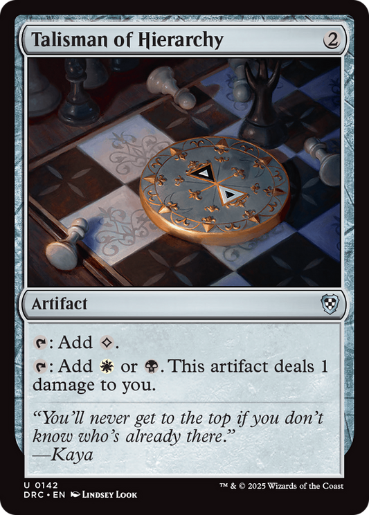 Talisman of Hierarchy (DRC-142) - Commander: Aetherdrift