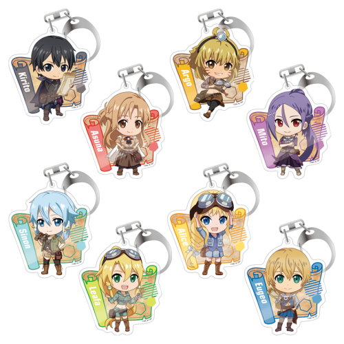 Sword Art Online Trading Acrylic Keychain Quest Series Deformed (1 Blind Box)