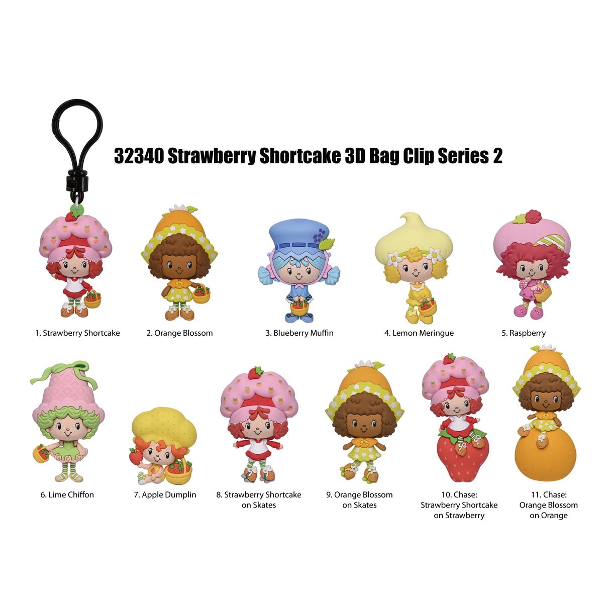 Strawberry Shortcake Series 2 3D Foam Bag Clip Blind Bag