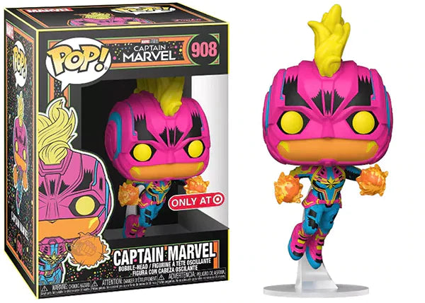 POP! Marvel: 908 Captain Marvel (BL) Exclusive