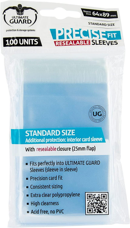 Ultimate Guard Precise Fit Resealable Standard Size Sleeves 100-Count