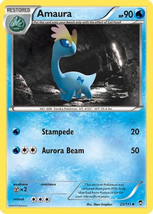 Amaura 025/111 - XY  Furious Fists