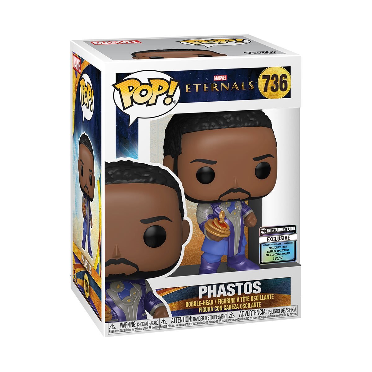 Funko Pop! Eternals: Phastos with Collectible Card - Entertainment Earth Exclusive