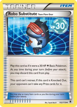 Robo Substitute 102/119 - XY  Phantom Forces Reverse Holofoil