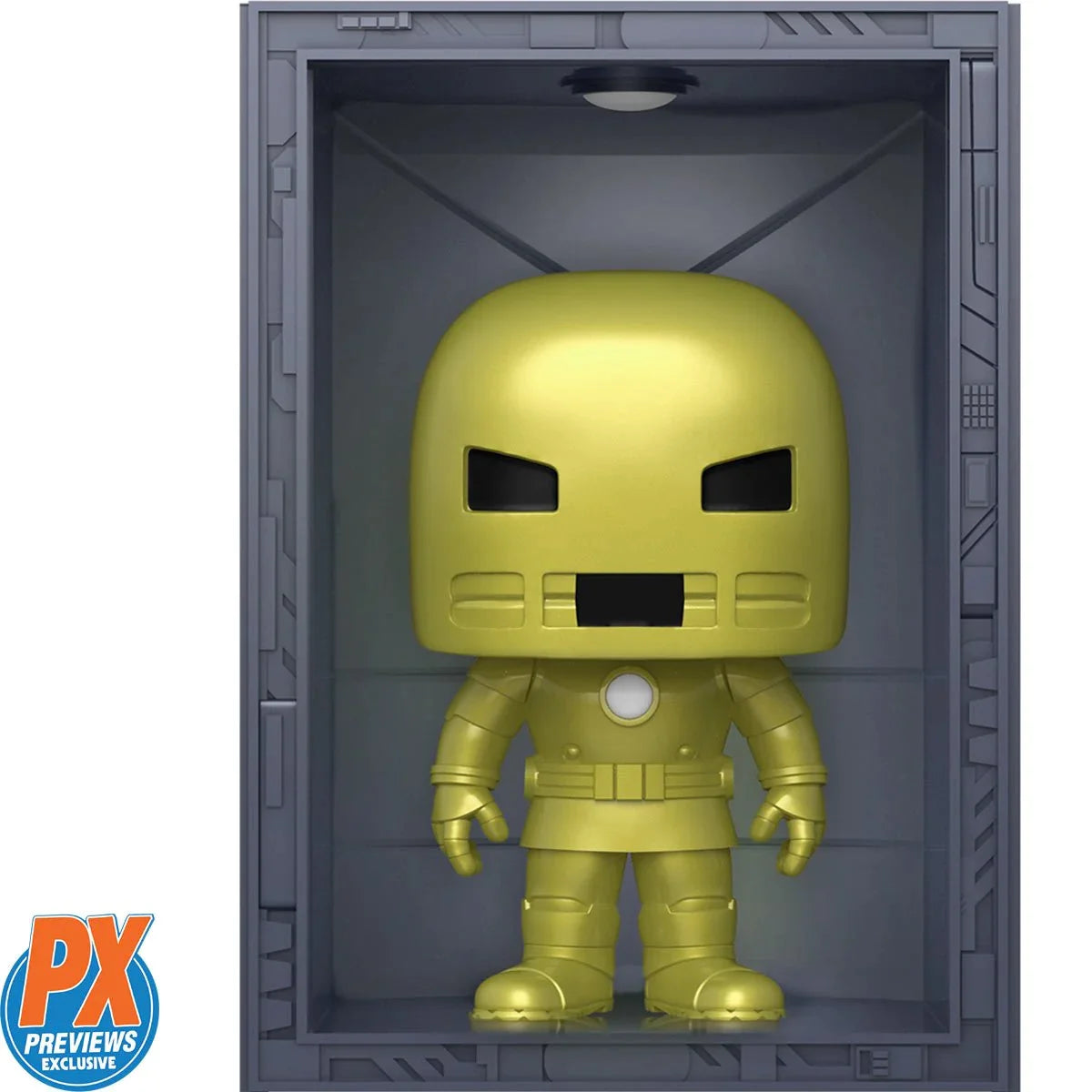 Funko Pop! Marvel Iron Man Hall of Armor Iron Man Model 1 Deluxe - Previews Exclusive