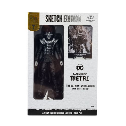 McFarlane Toys DC Multiverse The Batman Who Laughs Sketch Edition Gold Label 7-Zoll-Actionfigur – exklusiv bei Entertainment Earth 