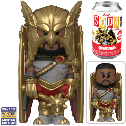 Funko Soda: Black Adam Hawkman - 2022 Convention Exclusive