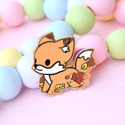 Blattfuchs Emaille Pin