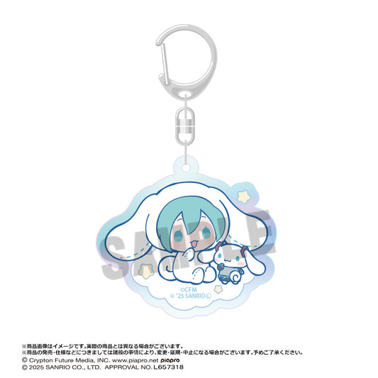 Hatsune Miku x Cinnamoroll Aurora Acrylic Key Chain A