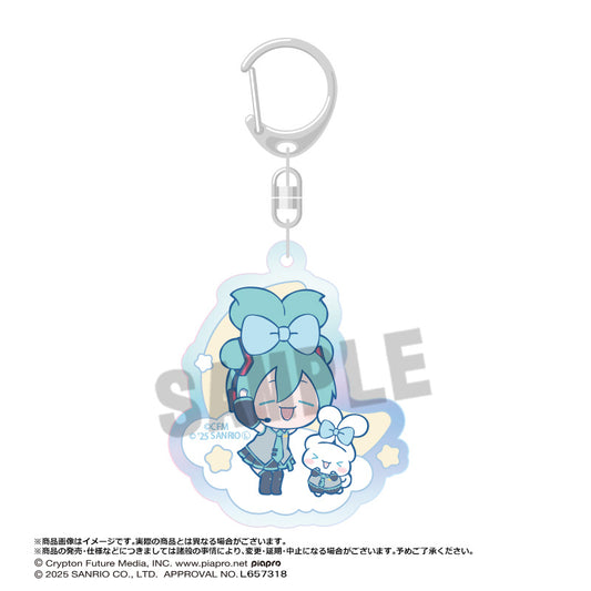 Hatsune Miku x Cinnamoroll Aurora Acrylic Key Chain B