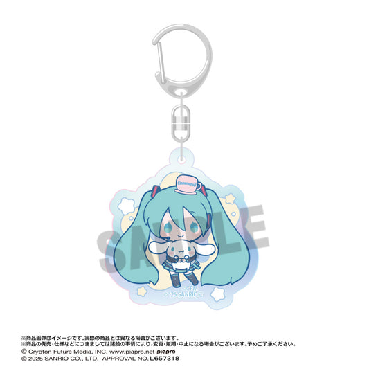 Hatsune Miku x Cinnamoroll Aurora Acrylic Key Chain D