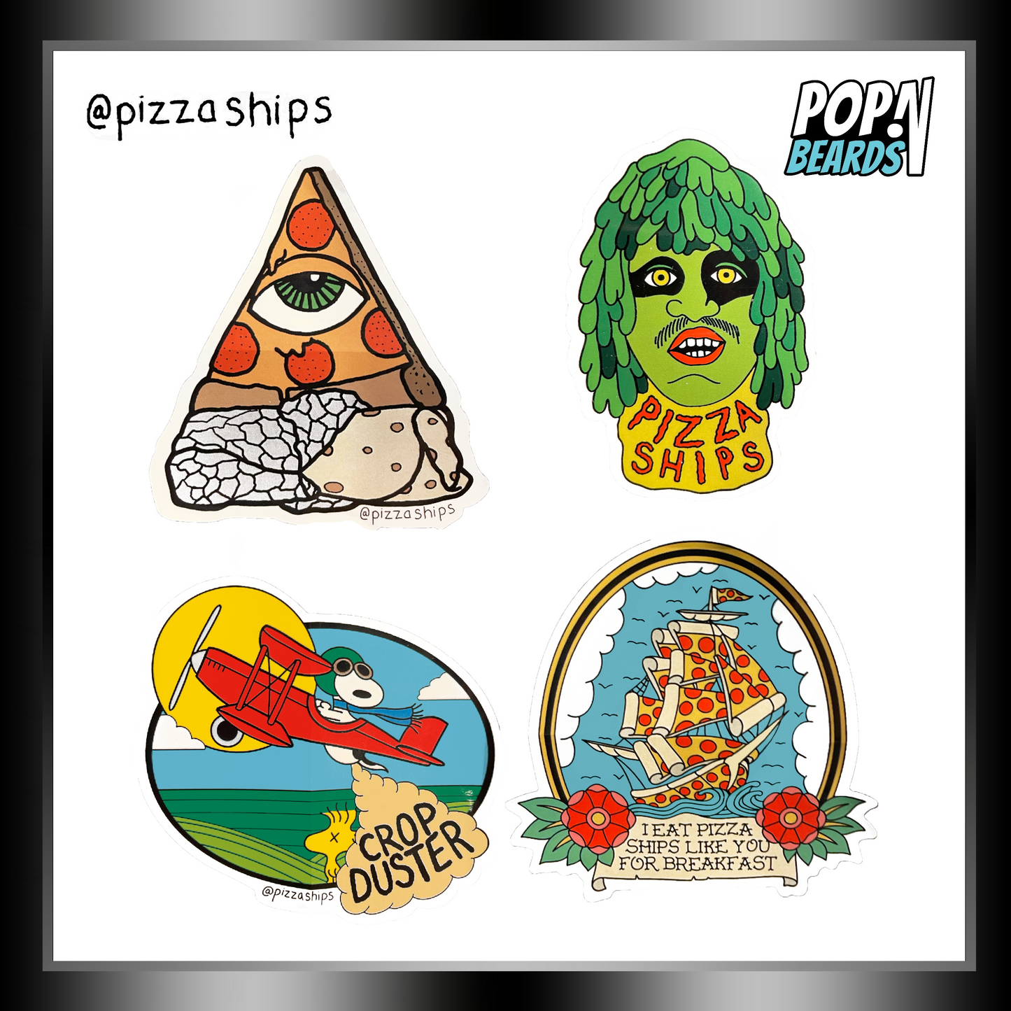 Pizza Ships: Stickers