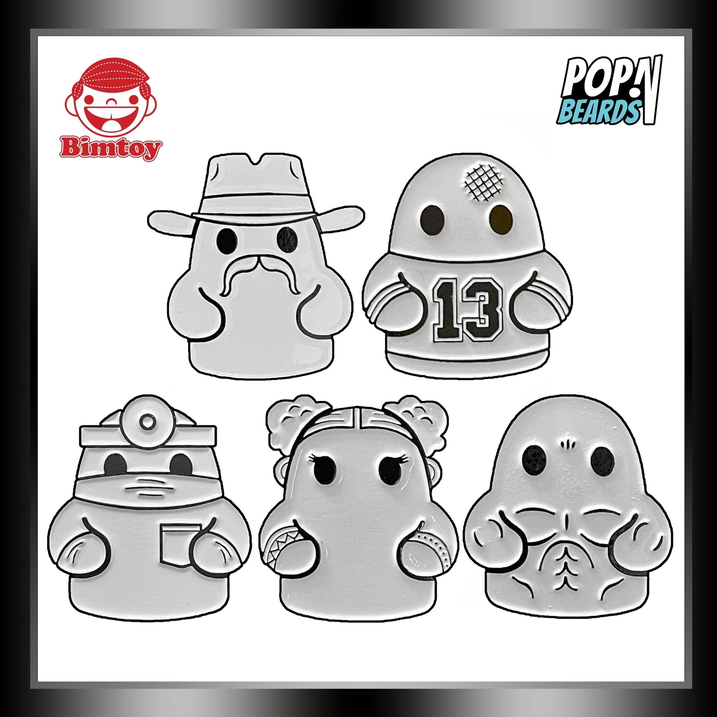 Bimtoy: Pins (Tiny Ghost), 2020 SDCC Set (150 PCS) Exclusive