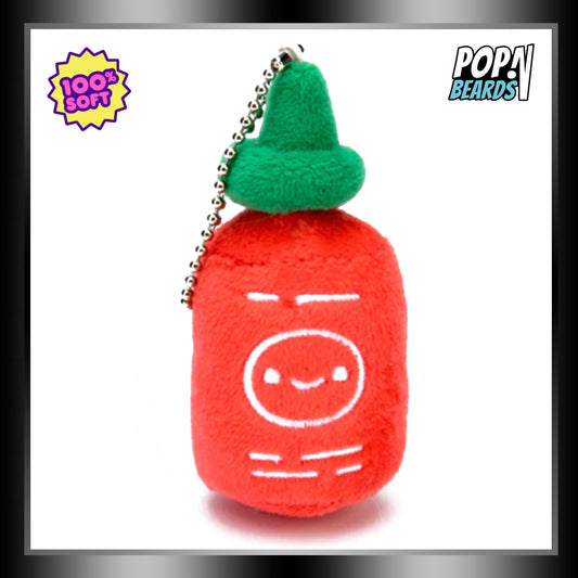 100% Soft: Plush Keychains (Kawaii Food), Sriracha