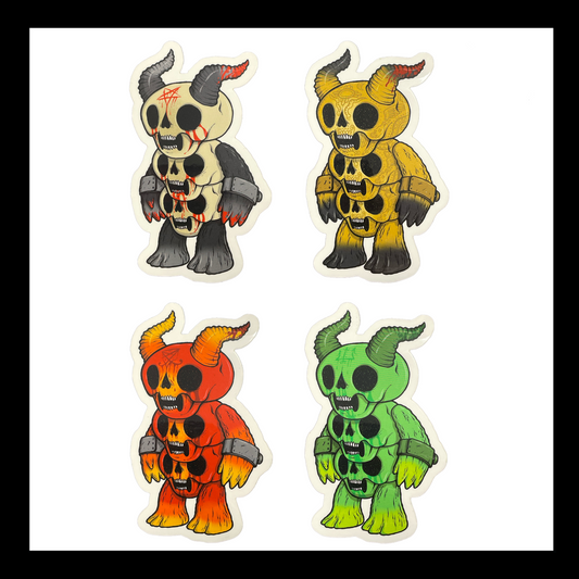 Demon: Stickers, 3-Headed Goat