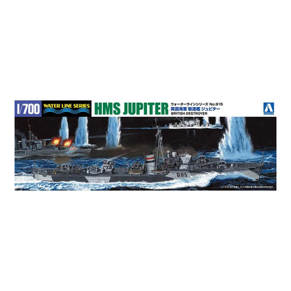 Aoshima: 1/700 HMS Jupiter (British Destroyer) Scale Model Kit #915