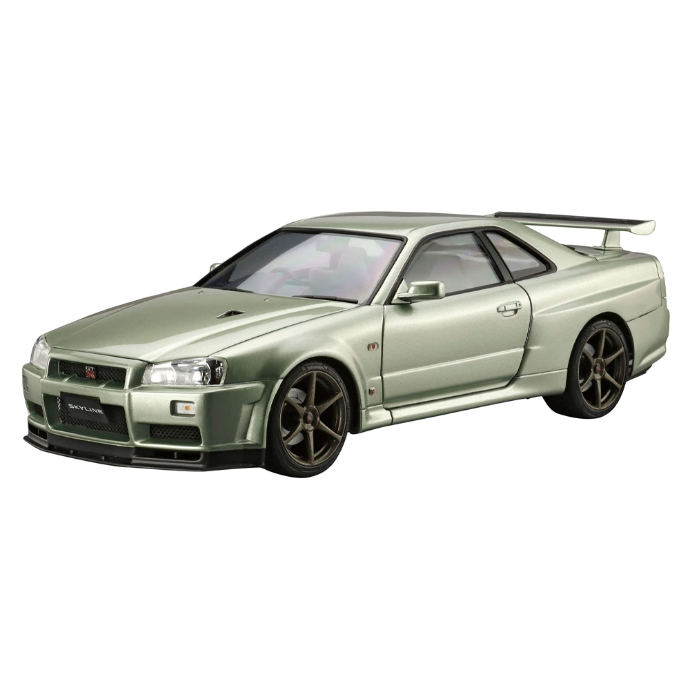 Aoshima: 1/24 Nissan BNR34 Skyline GT-R V-SpecII Nur. '02 Scale Model Kit #134