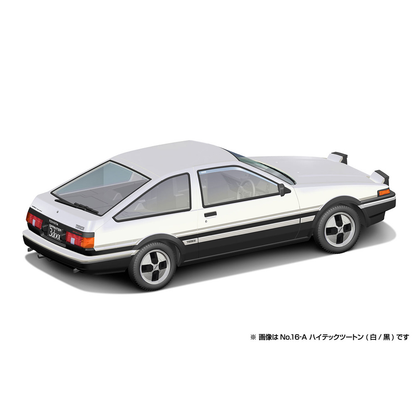 Aoshima: 1/32 The Snap Kit Toyota Sprinter Trueno (High-Tech Two Tone) 1/32 Scale Model Kit #16-A