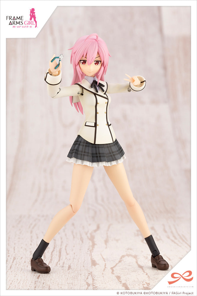 AO GENNAI (WAKABA GIRLS’ HIGH SCHOOL WINTER CLOTHES) DREAMING STYLE HAPPY MONOCHROME Figure