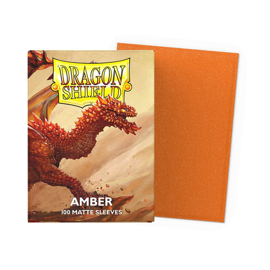Dragon Shield: Standard 100ct Sleeves - Amber (Matte)
