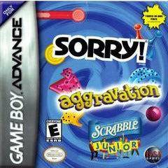 Aggravation / Sorry / Scrabble Jr - GameBoy Advance (LOOSE)