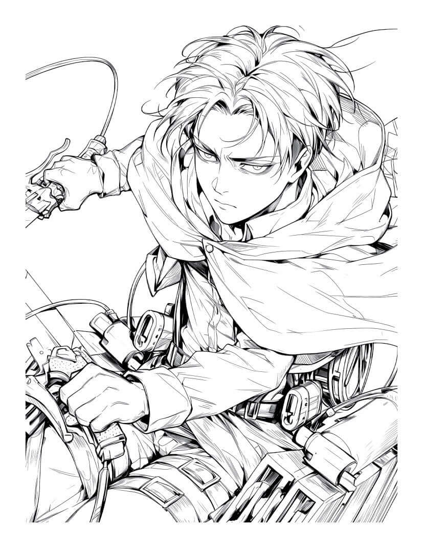 Anime Action Stars Coloring Book Vol 2 | 60 NEW Pages | Teens & Adults