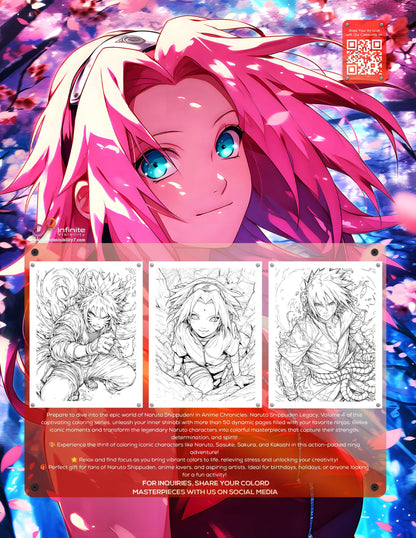 Anime Chronicles: Naruto Shippuden Legacy! A Ninja Adventure Coloring Book PDF