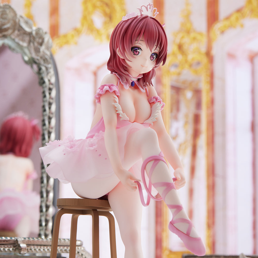 Anmi Illustration Flamingo Ballet Group Red Hair Girl Complete Figure