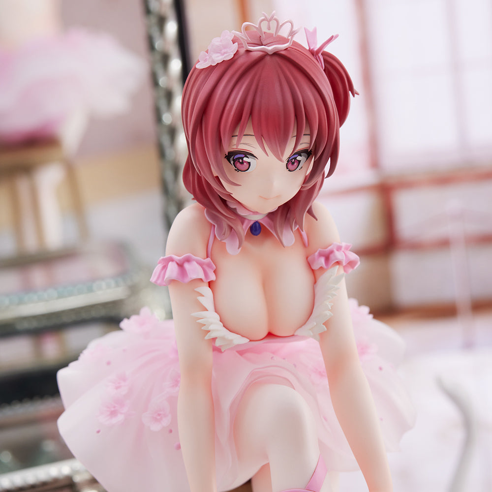 Anmi Illustration Flamingo Ballet Group Red Hair Girl Complete Figure