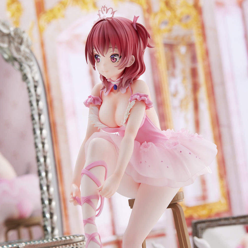 Anmi Illustration Flamingo Ballet Group Red Hair Girl Complete Figure