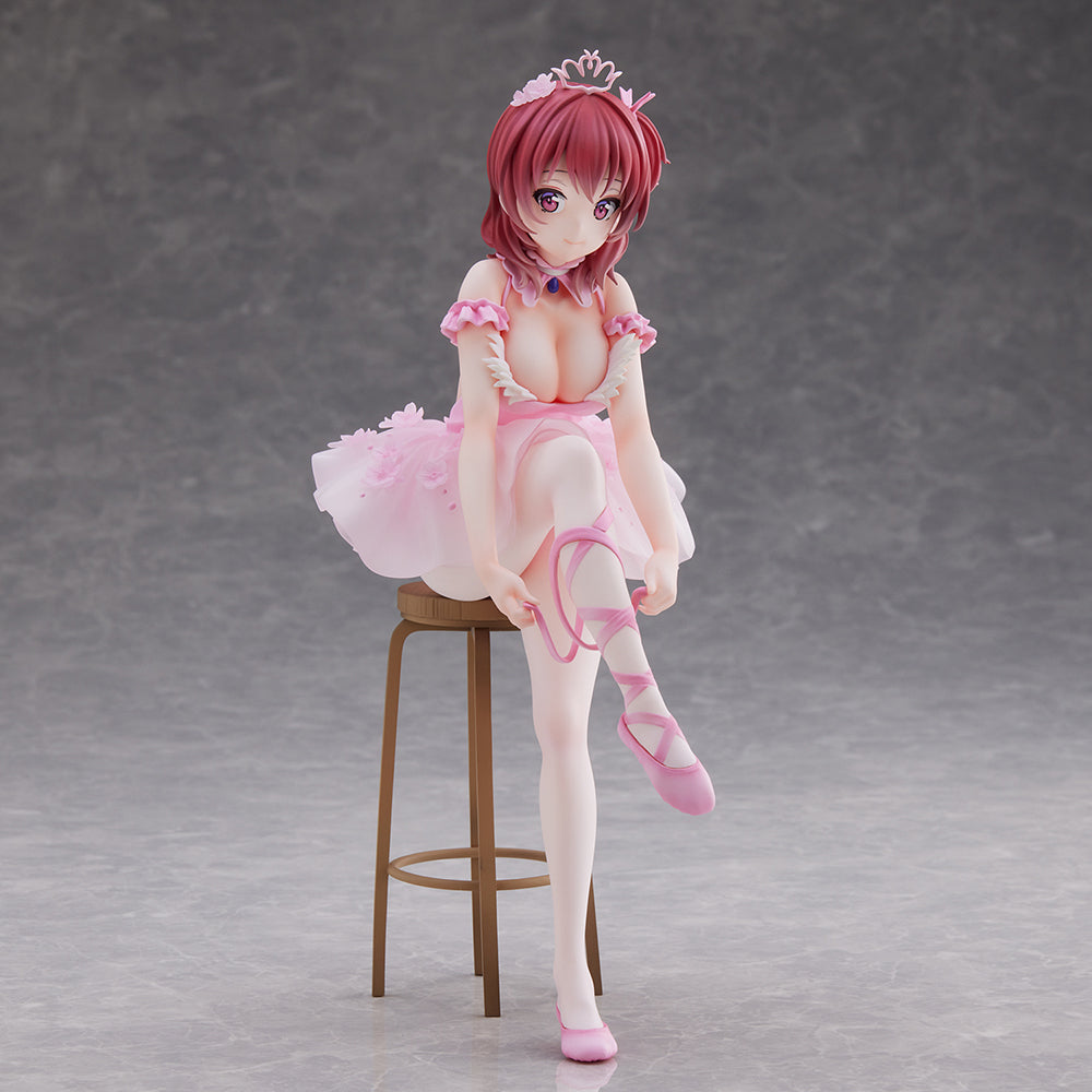 Anmi Illustration Flamingo Ballet Group Red Hair Girl Complete Figure