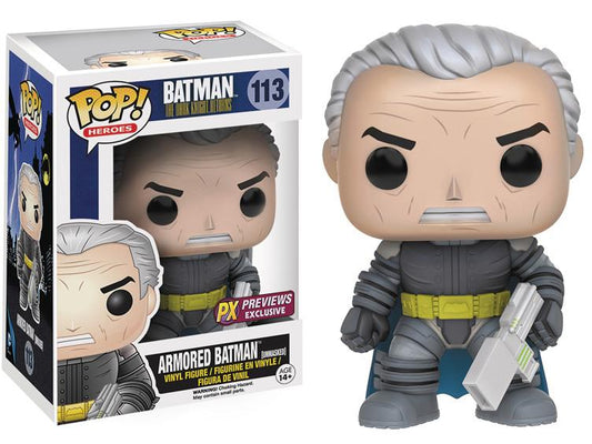 POP! Heroes: 113 The Dark Knight Returns, Armored Batman Unmasked Exclusive