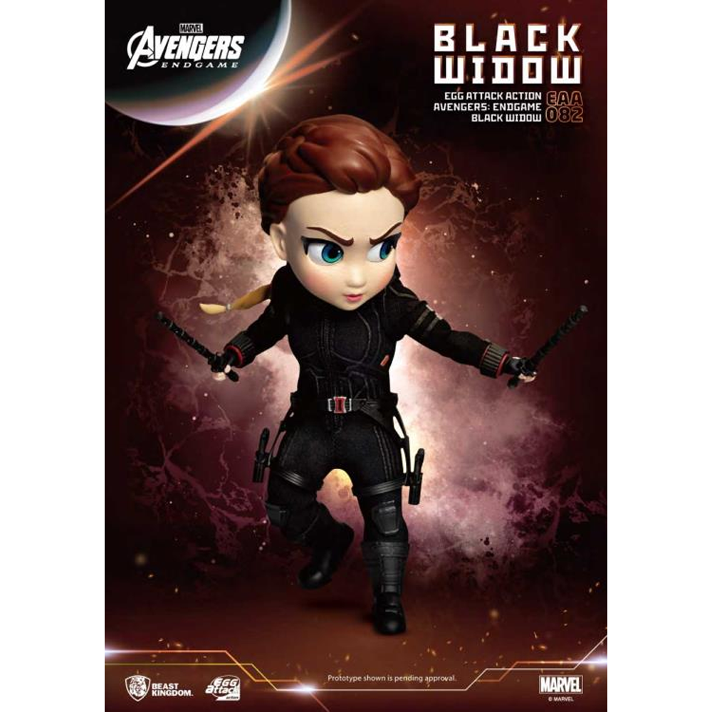 Beast Kingdom: Marvel: Avengers - EAA-082 Endgame Black Widow Egg Attack Action Figure