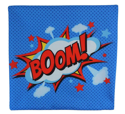 BOOM | Blue | Anime | Fun Gifts | Pillow Cover | Home Decor | Superhero | Happy Birthday | Kids Room | Gift idea | Kids Decor | Room Decor