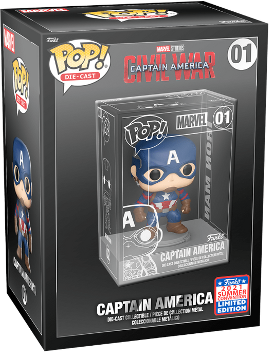 POP! Die-Cast: 01 Marvel, CPT America Exclusive