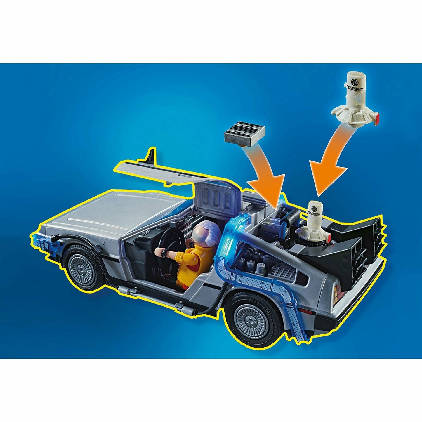 Playmobil Zurück in die Zukunft Teil II 80-teiliges 2015 Hoverboard Chase-Spielset