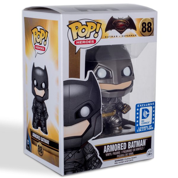POP! Heroes: 88 Batman v Superman, Armored Batman (MT) Exclusive