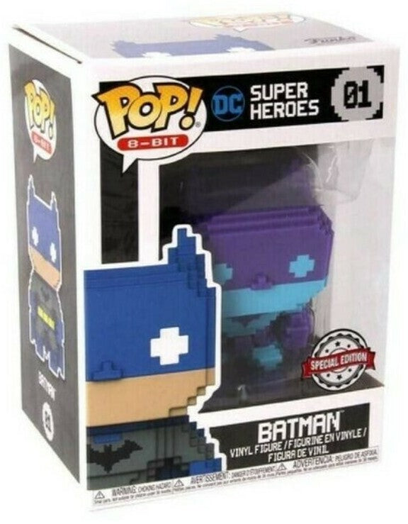 POP! Heroes (8-Bit): : 01 DC, Batman (PR / BLU) Exclusive